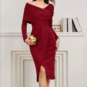 SHEIN Wrap Hem Dress